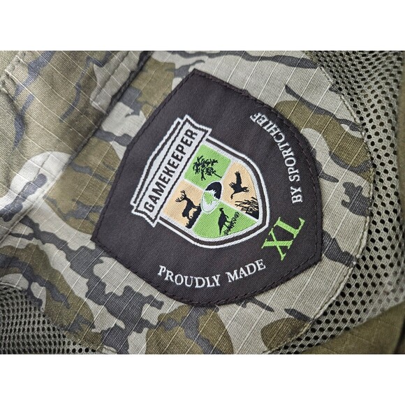 Gamekeeper Men's Short Button Up / Pockets Camo Shirt Size XL - Picture 4 of 11